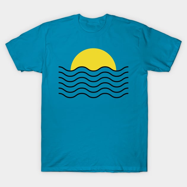 Sunset Waves T-Shirt by machmigo